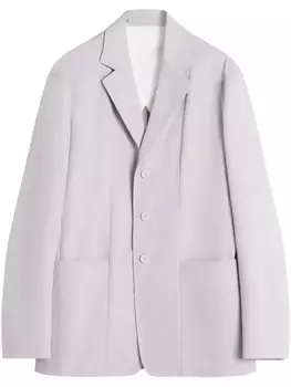 Lanvin однобортный пиджак, серый