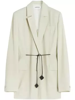 Lanvin пиджак из вирджинской шерсти, нейтральный цвет