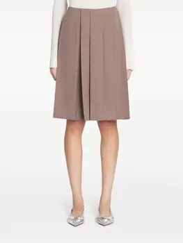 Lanvin плиссированные шорты-кюлоты, нейтральный цвет