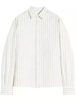 Lanvin полосатая рубашка, нейтральный цвет