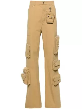 Lanvin прямые брюки с карманами, нейтральный цвет