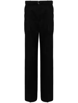 Lanvin прямые брюки с поясом, черный