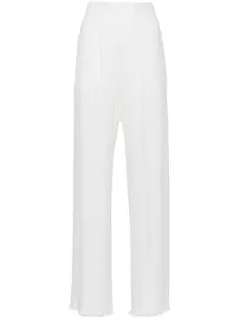 Lanvin прямые брюки со складками, белый