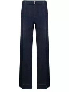 Lanvin прямые джинсы с пряжкой, синий