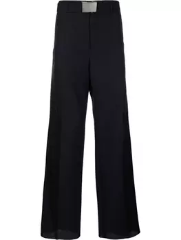Lanvin расклешенные брюки с завышенной талией, синий
