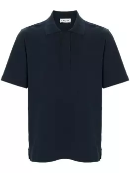Lanvin рубашка поло с короткими рукавами, синий