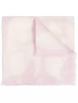 Lanvin шарф из смеси модала и абстрактных узоров, белый