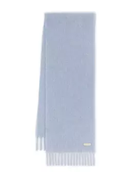 Lanvin шарф с бахромой, синий