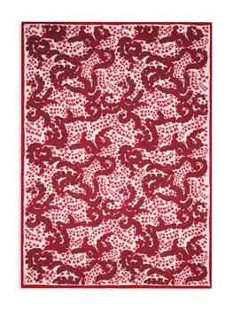 Lanvin шарф с принтом, красный