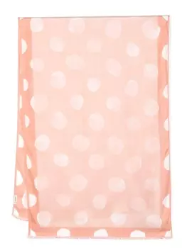 Lanvin шарф в горох, розовый