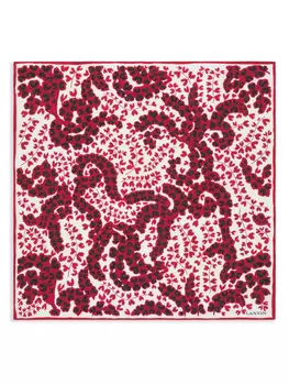 Lanvin шелковый платок, белый