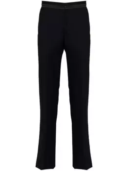 Lanvin шерстяные брюки строгого кроя, синий