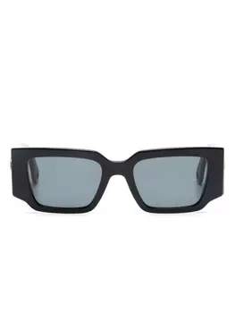 Lanvin солнцезащитные очки Curb в прямоугольной оправе, черный