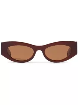 Lanvin солнцезащитные очки с логотипом, коричневый