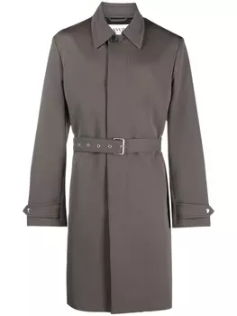 Lanvin тренч с поясом, зеленый