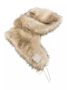 Lanvin x Future faux-fur fisherman hat, нейтральный цвет
