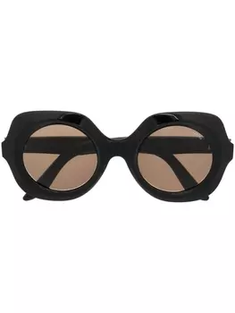 Lapima солнцезащитные очки Paula в массивной оправе, черный