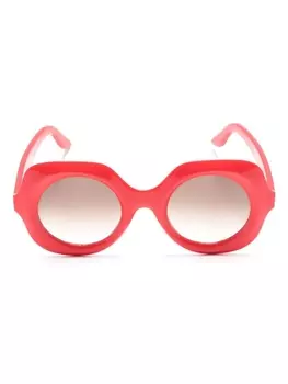 Lapima солнцезащитные очки Paula в массивной оправе, красный