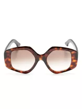Lapima солнцезащитные очки Stella в оправе черепаховой расцветки, коричневый