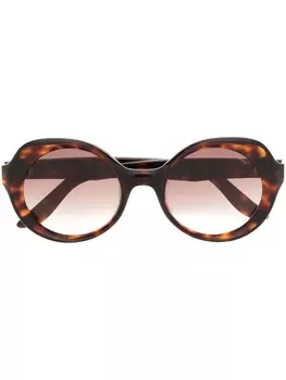 Lapima солнцезащитные очки в круглой оправе, коричневый
