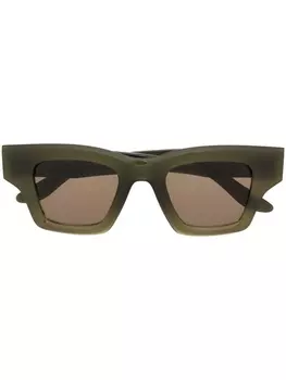 Lapima солнцезащитные очки в квадратной оправе, зеленый