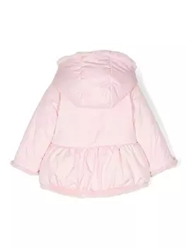 Lapin House двусторонняя куртка с капюшоном, розовый