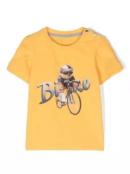 Lapin House футболка из джерси с графичным принтом, желтый