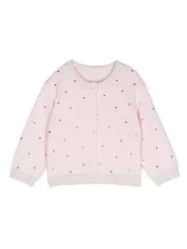 Lapin House кардиган с аппликацией, розовый