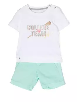Lapin House комплект College Team из футболки и шортов, белый