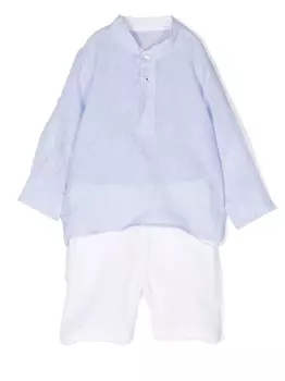 Lapin House комплект из рубашки и шортов, белый