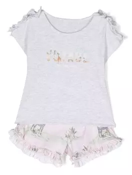 Lapin House комплект Voyage из футболки и шортов, розовый