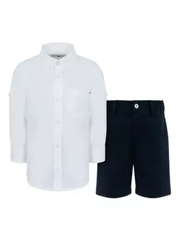 Lapin House льняной комплект из рубашки и шортов, черный