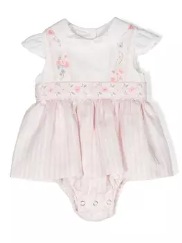 Lapin House многослойное боди в полоску, розовый