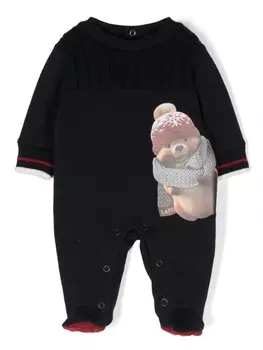 Lapin House пижама с принтом, синий