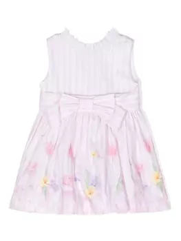 Lapin House платье А-силуэта с цветочным принтом, розовый