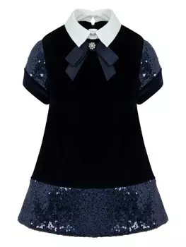 Lapin House платье миди с пайетками, черный