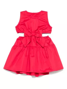 Lapin House платье с бантом, красный