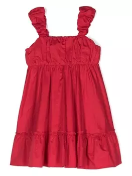 Lapin House платье с оборками, красный