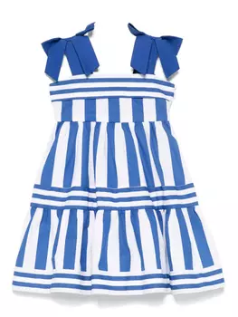 Lapin House платье в полоску, белый