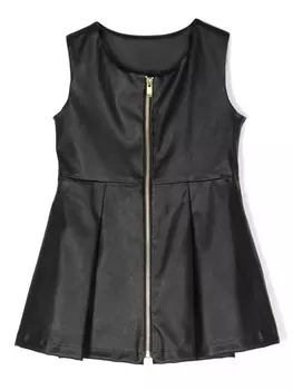 Lapin House расклешенное платье на молнии, черный