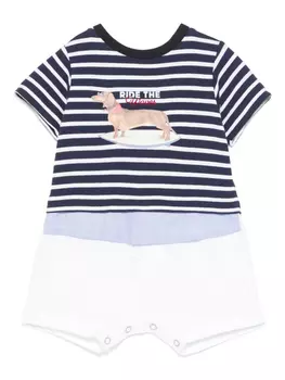 Lapin House ромпер в полоску, синий