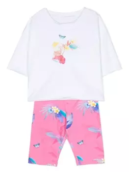 Lapin House спортивный костюм с графичным принтом, розовый