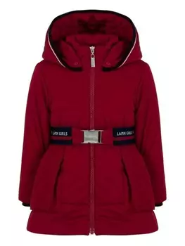 Lapin House стеганый пуховик, красный