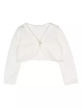 Lapin House укороченный кардиган, нейтральный цвет