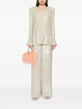 LAPOINTE блузка с пайетками, серый