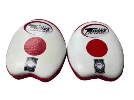 Лапы тренировочные Twins Special Focus PML13, белый / красный