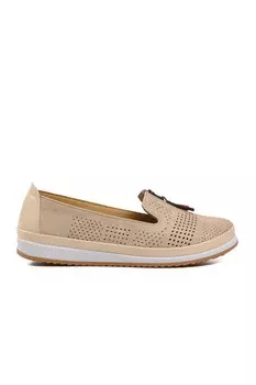 Лара 013 Кремово-белые женские туфли Ayakmod