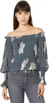 Лара Корделия Топ AllSaints, цвет Smoke Grey