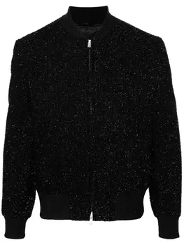 Lardini бомбер с эффектом металлик, черный
