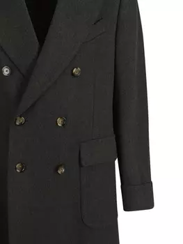 Lardini двубортное пальто на пуговицах, серый